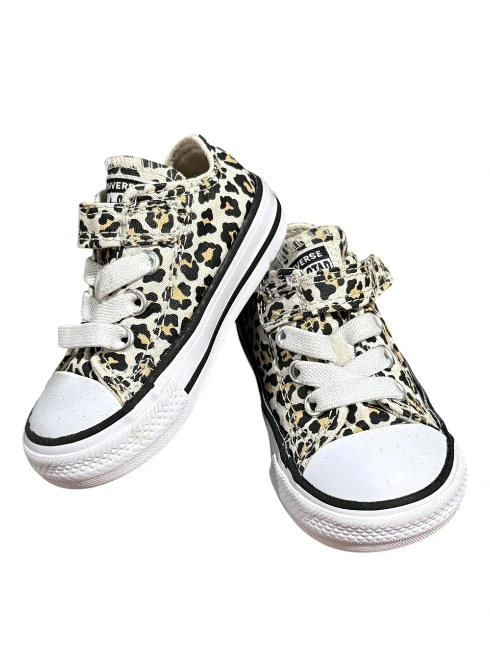 Converse Chuck Taylor All Star Archive Cheetah Print Infant Toddler Shoes Size 4